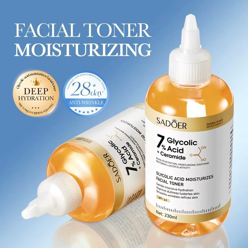 Essence Serum Toner - SADOER グリコール酸トナー フェイスセラム フェイシャルスキンケア 保湿フェイシャルトナー 引き締め栄養フェイスエッセンス