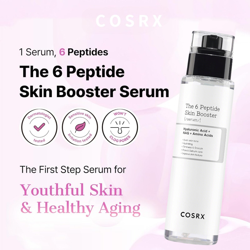 Essence Serum Toner - 韓国スキンケア 6倍ペプチドブースタートナーセラム、ナイアシンアミド＆ヒアルロン酸配合 肌再生促進フェイシャルエッセンス フェイスケア