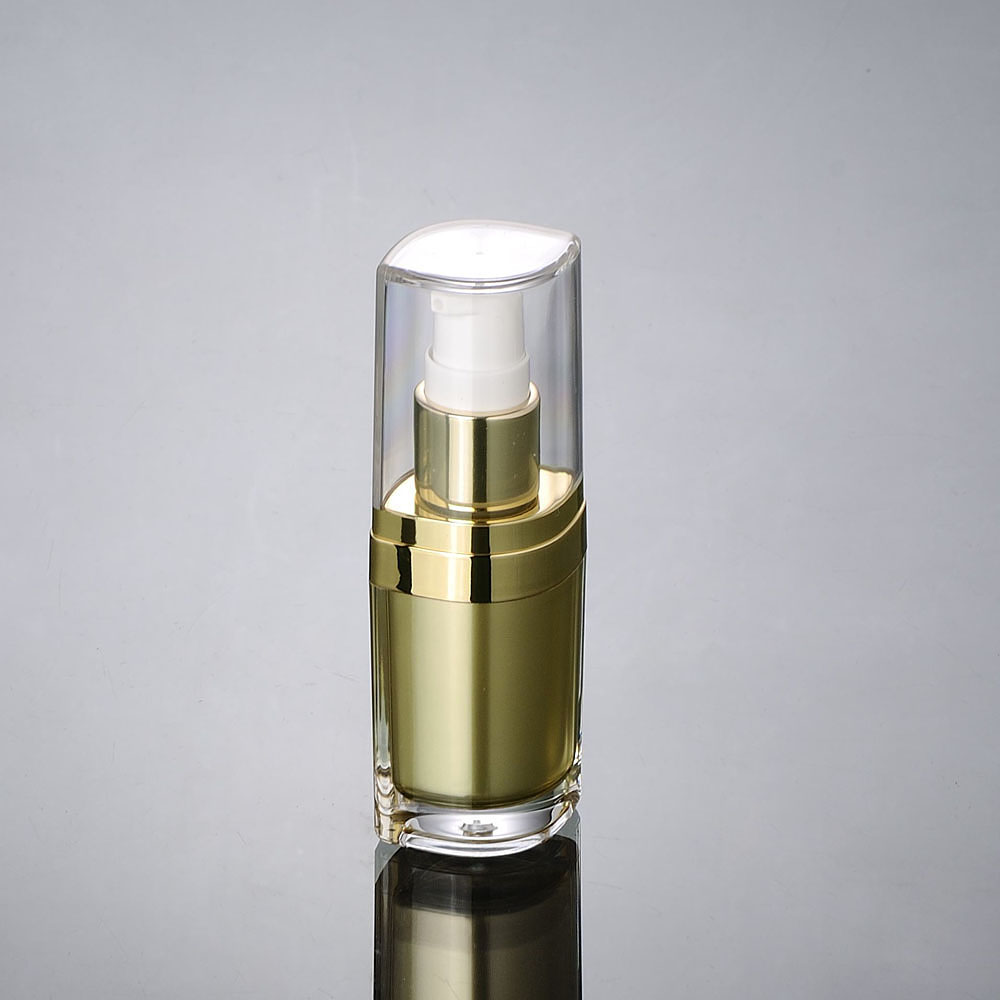 Essence Serum Toner - 15 ミリリットルゴールドアクリルボトル美容液/ローション/エマルジョン/ファンデーション/美白トナー液体エッセンス化粧品包装プラスチックボトル