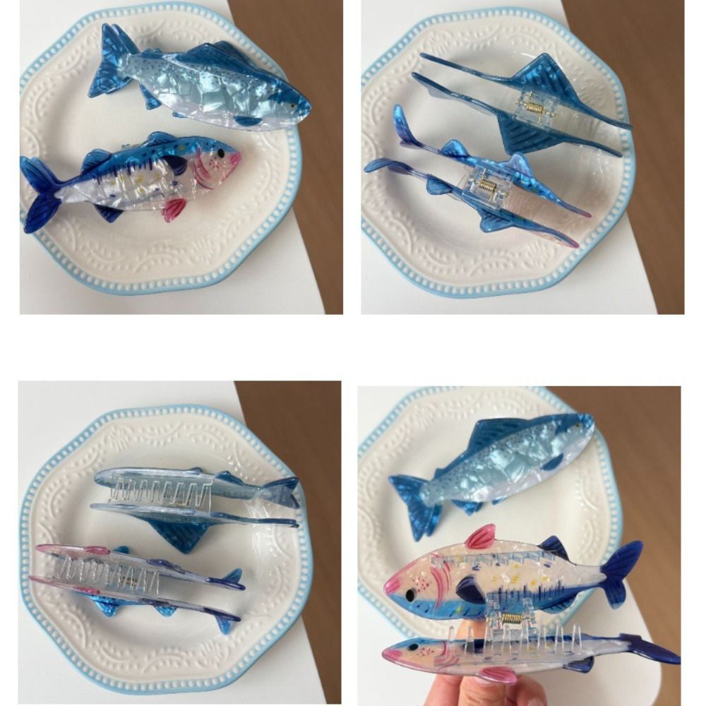 ヘアピン 海洋動物ヘアクロー PVC マグロ 魚類 マリンラ - Korean Lifestyle & Kids Boutique Photos のレビューと価格