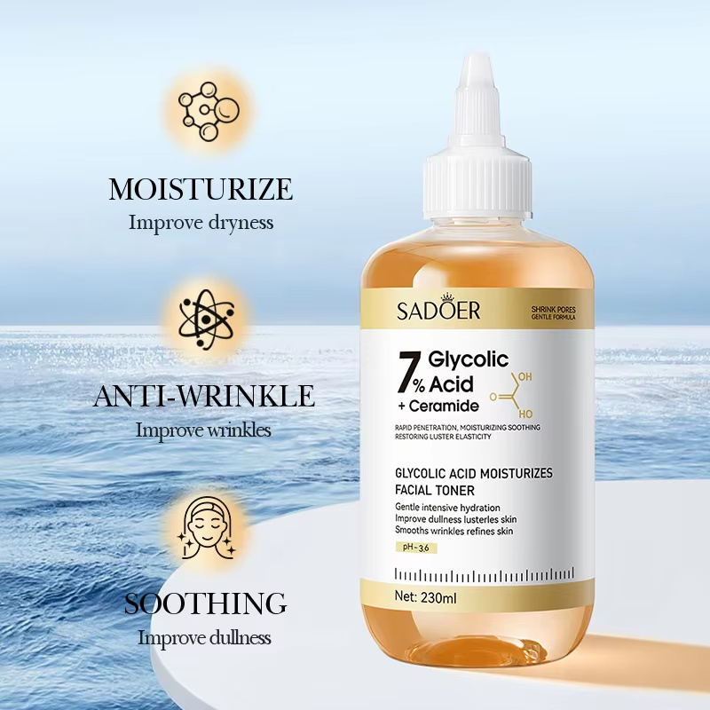 SADOER グリコール酸トナー フェイスセラム フェイシャ - Essence Serum Toner のレビューと価格