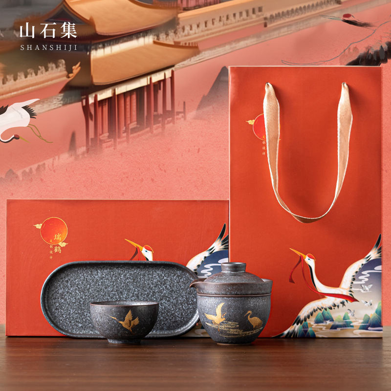 家庭用ティーポットとカップのセット,トラベルセット,ポータブ - Korean Tea Set のレビューと価格
