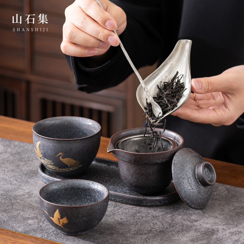 家庭用ティーポットとカップのセット,トラベルセット,ポータブ - Korean Tea Set のレビューと価格