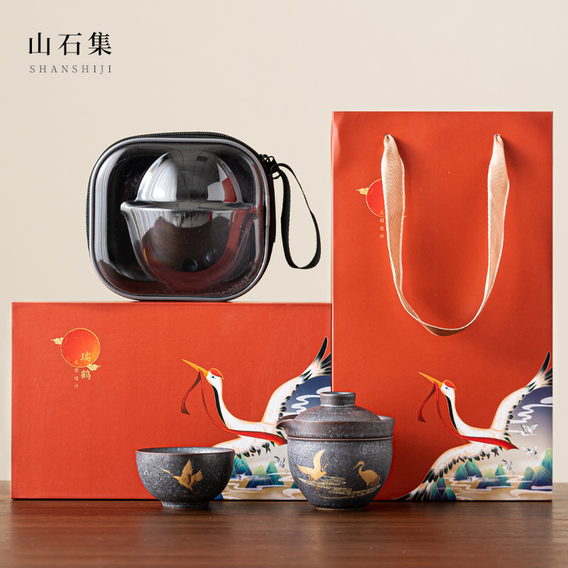 家庭用ティーポットとカップのセット,トラベルセット,ポータブ - Korean Tea Set のレビューと価格