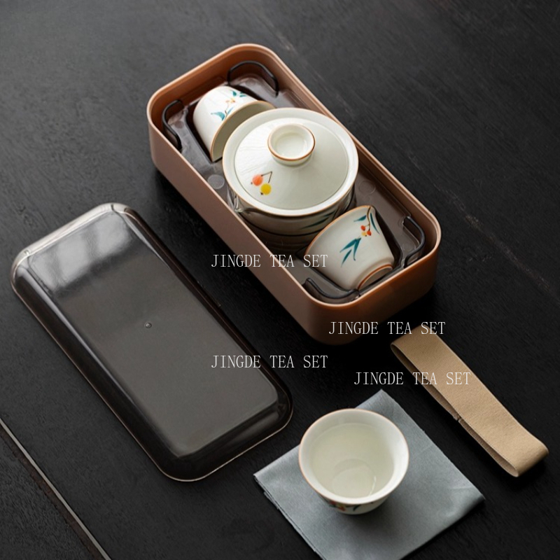 ポータブルセラミックティーポットとカップセット,ブティックセ - Korean Tea Set のレビューと価格
