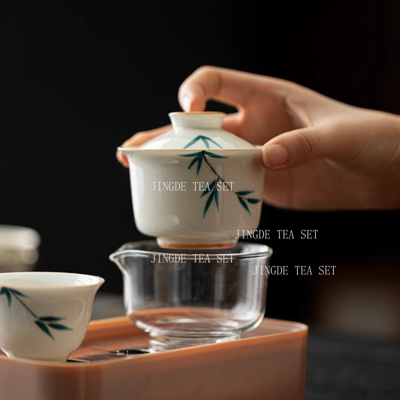 ポータブルセラミックティーポットとカップセット,ブティックセ - Korean Tea Set のレビューと価格