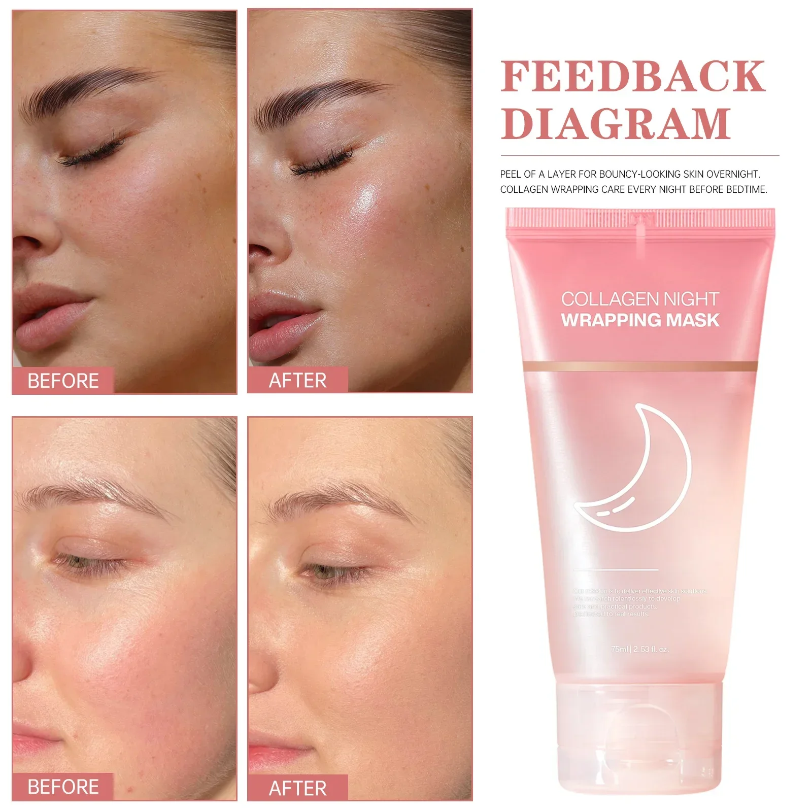 コラーゲン ナイト ラッピング マスク 75ml - ハリ、 - Sleeping Pack Overnight のレビューと価格