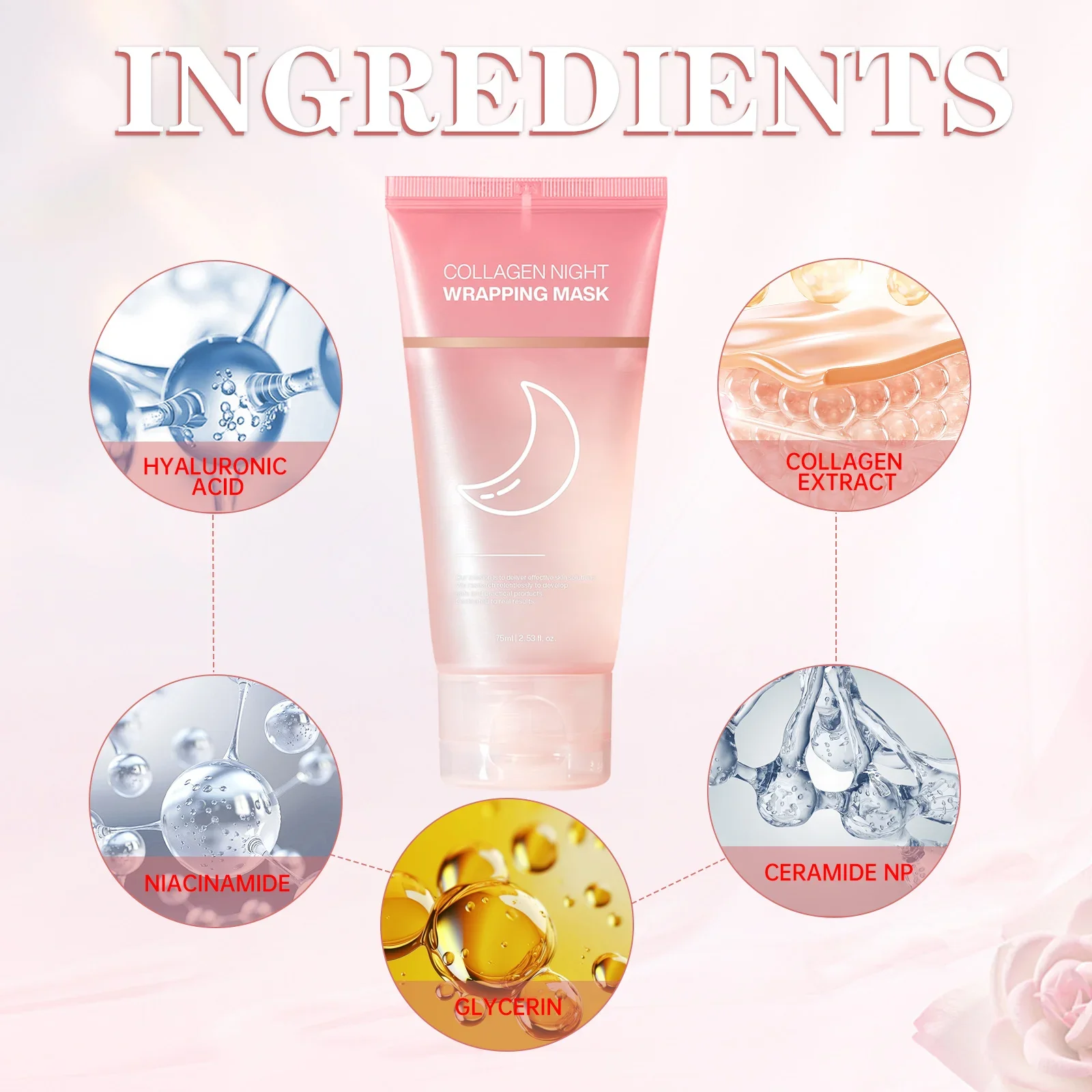 コラーゲン ナイト ラッピング マスク 75ml - ハリ、 - Sleeping Pack Overnight のレビューと価格