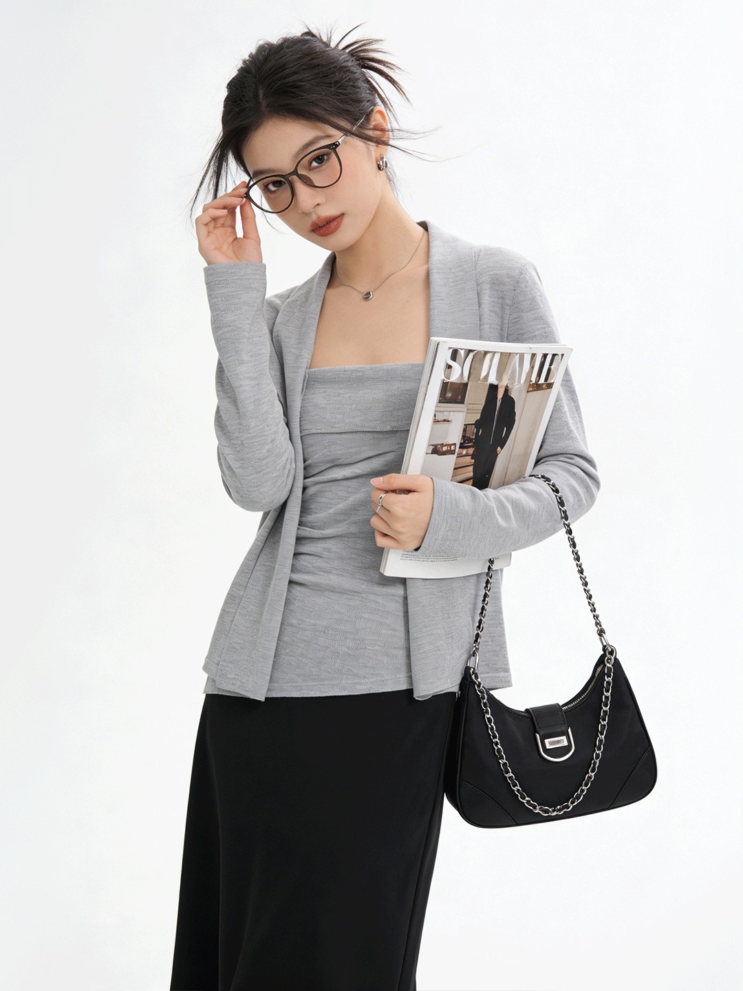 Lu Life 肌に優しいショートニットカーディガン痩身ツー - Korean Lifestyle & Kids Boutique Photos のレビューと価格