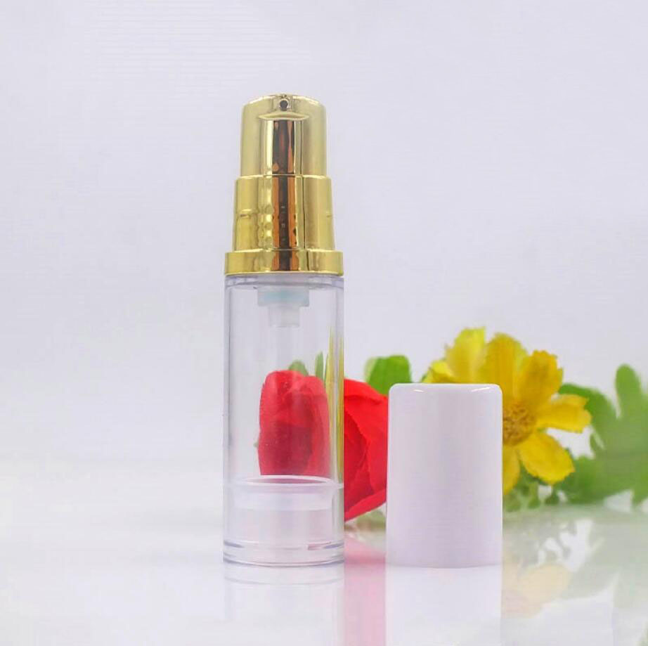 5ML クリアプラスチックエアレスボトル ゴールドポンプ ロ - Essence Serum Toner のレビューと価格