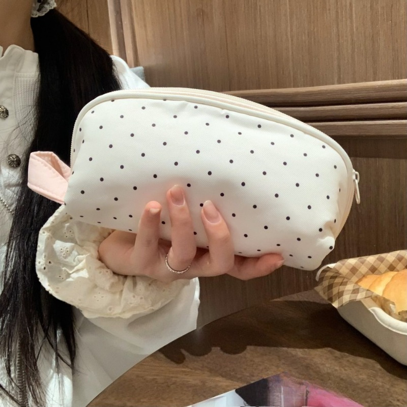 韓国スタイルガールメイクアップバッグドットスターかわいい大容 - Korean Skincare Routine のレビューと価格