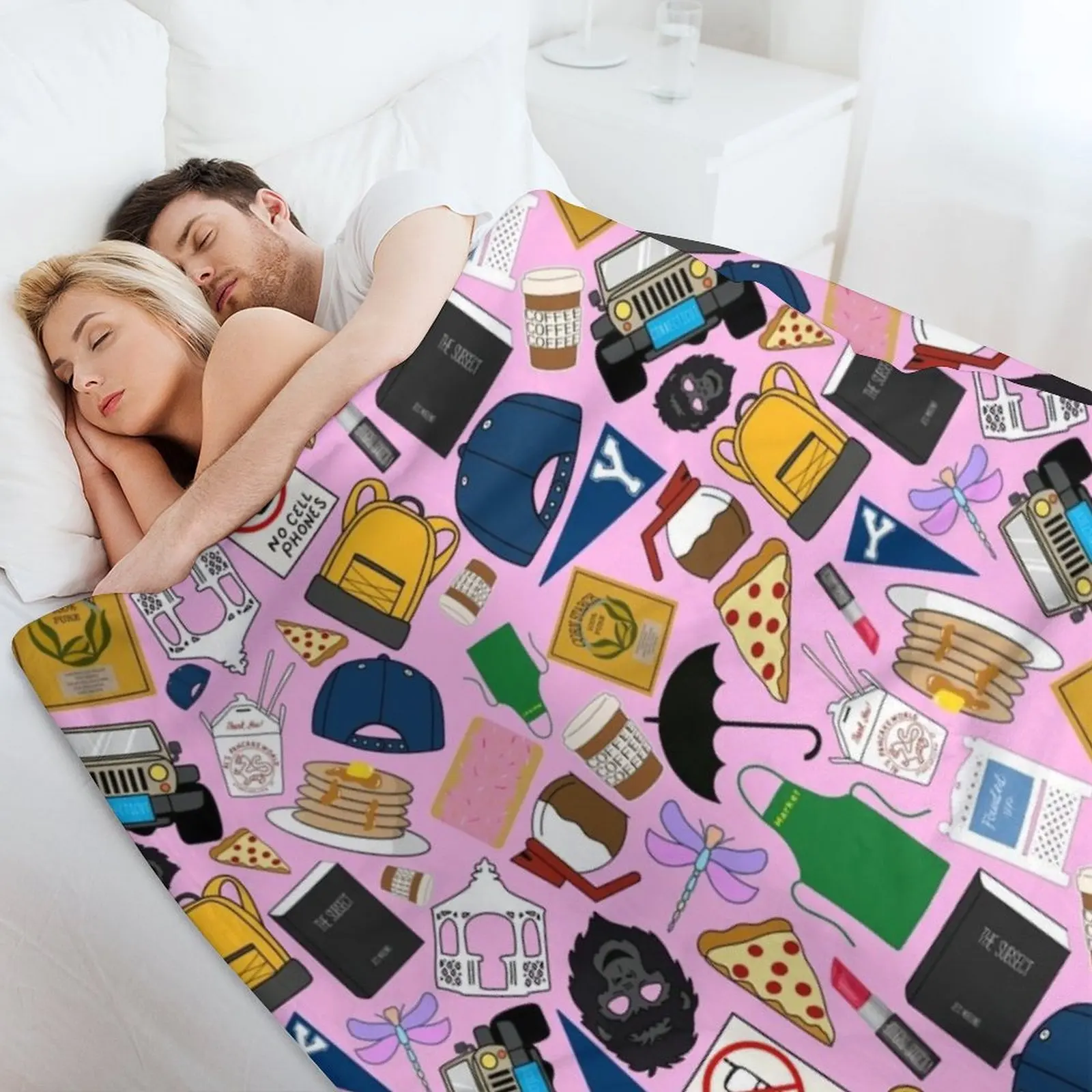 究極のファンパターンアイコンオールオーバープリントピンクパッ - Sleeping Pack Overnight のレビューと価格