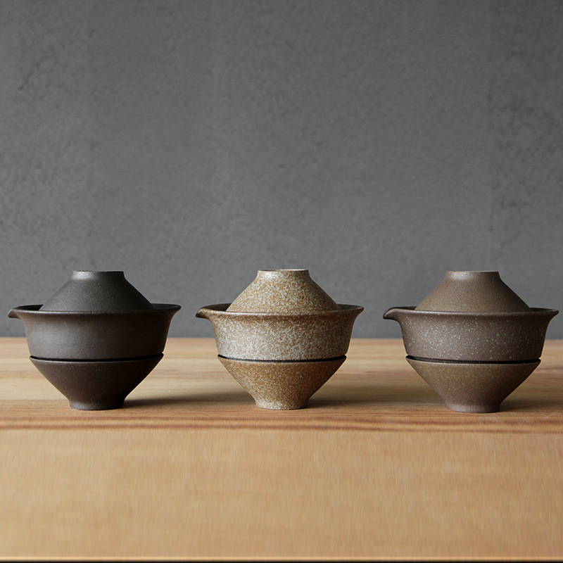 日本の陶器製ティーポットと蓋付き茶碗のセット、プーアル茶用2 - Korean Tea Set のレビューと価格