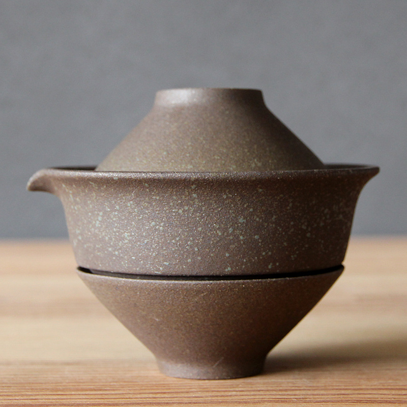 日本の陶器製ティーポットと蓋付き茶碗のセット、プーアル茶用2 - Korean Tea Set のレビューと価格
