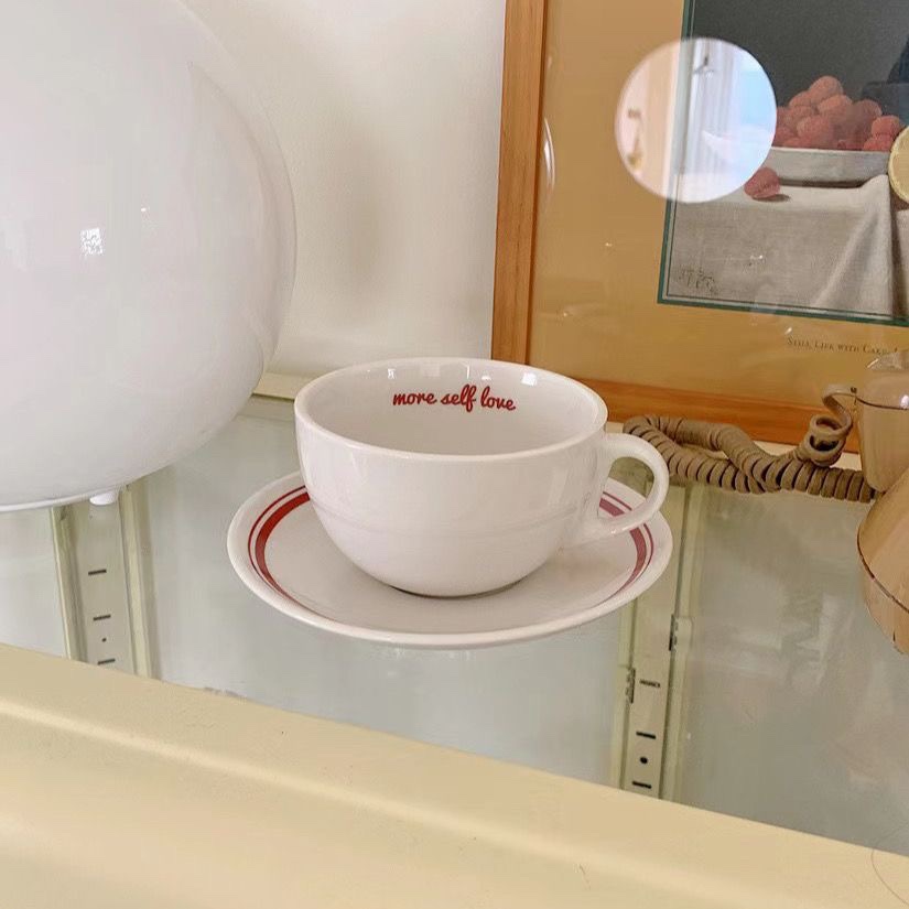 韓国の手紙-コーヒーカップソーサーセット,デザートプレート, - Korean Tea Set のレビューと価格