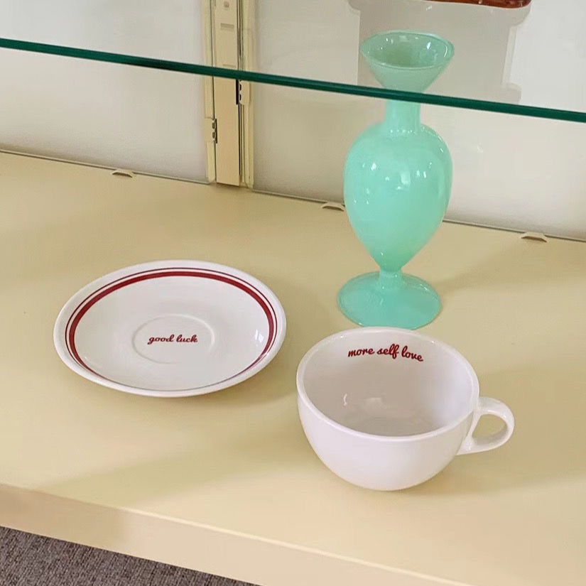 韓国の手紙-コーヒーカップソーサーセット,デザートプレート, - Korean Tea Set のレビューと価格