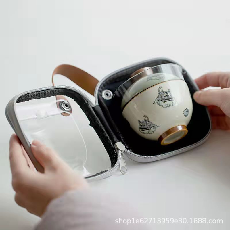 ポータブルトラベルティーセット,お茶とコーヒー用のクイックカ - Korean Tea Set のレビューと価格