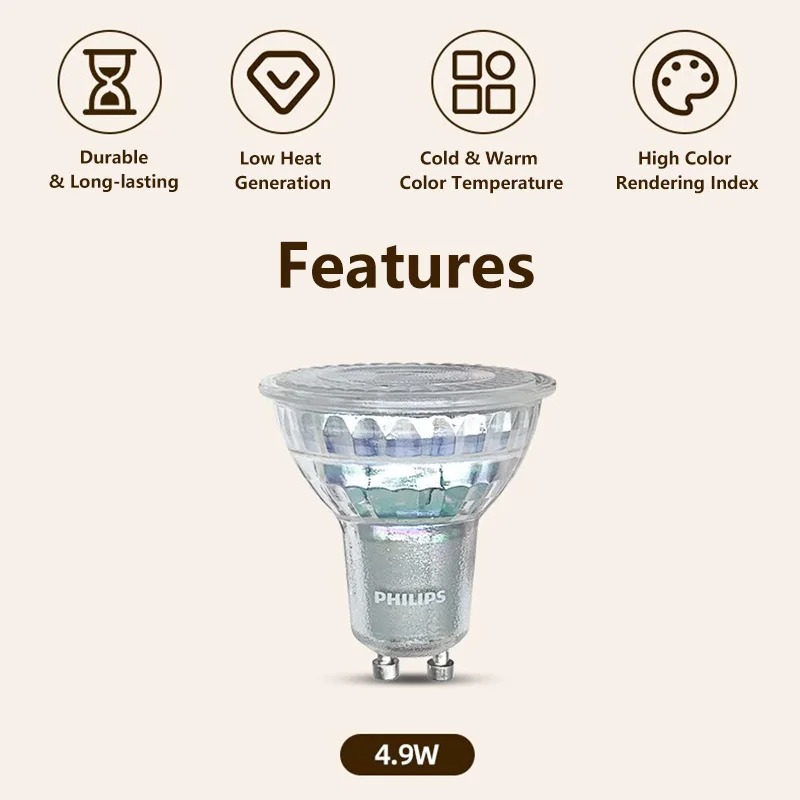 フィリップス 4.6W エッセンシャル LED 天井埋め込み - Philips Bulb Led Classic のレビューと価格
