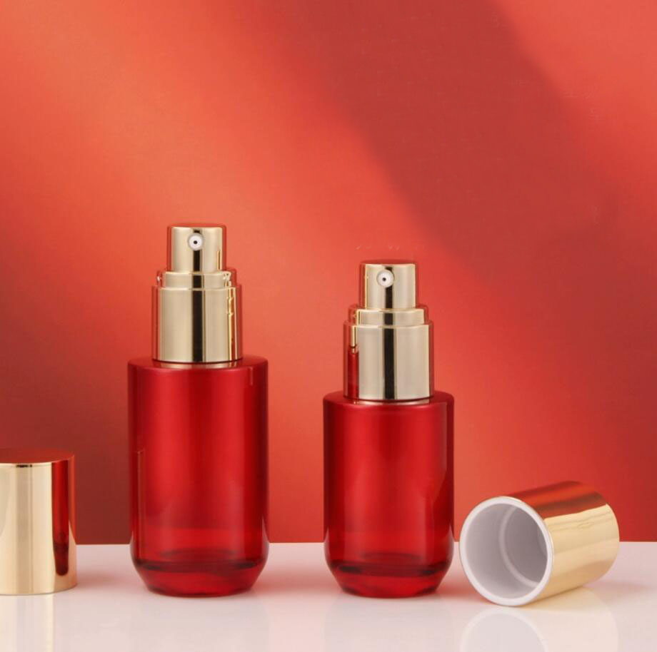 100ml110ML 赤いガラスボトル モイスチャーエッセン - Essence Serum Toner のレビューと価格